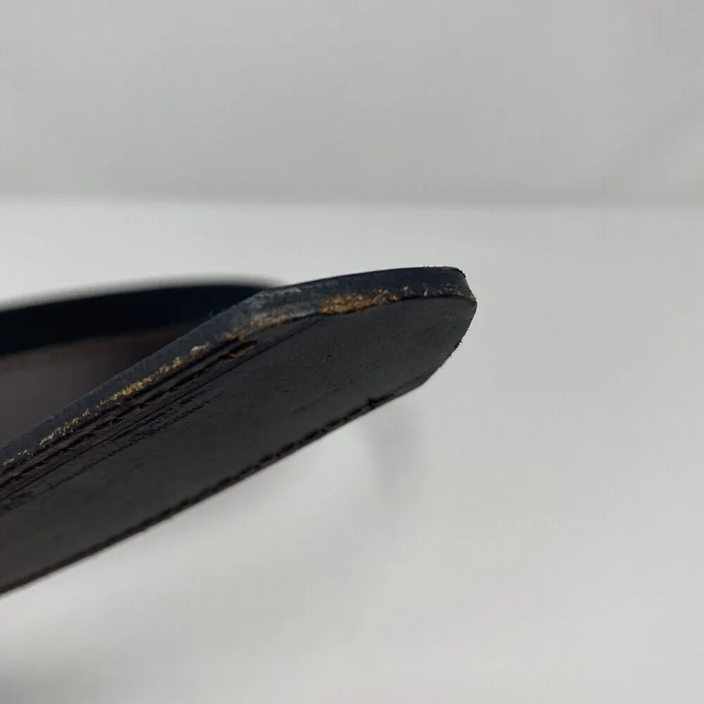 LEVI’S Signature Men’s 40 Reversible Casual Belt Black Dark Brown Bonded Leather